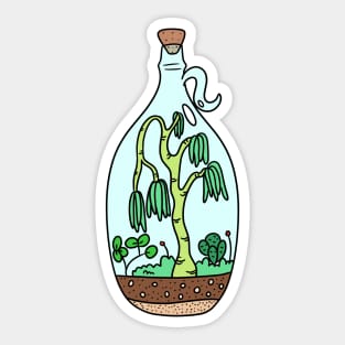 Terrarium 1 color version Sticker